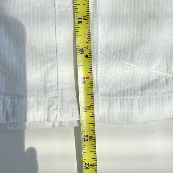 DNKY JEANS White Jacket Short Sleeves 100% Cotton size large - Picture 9 of 13